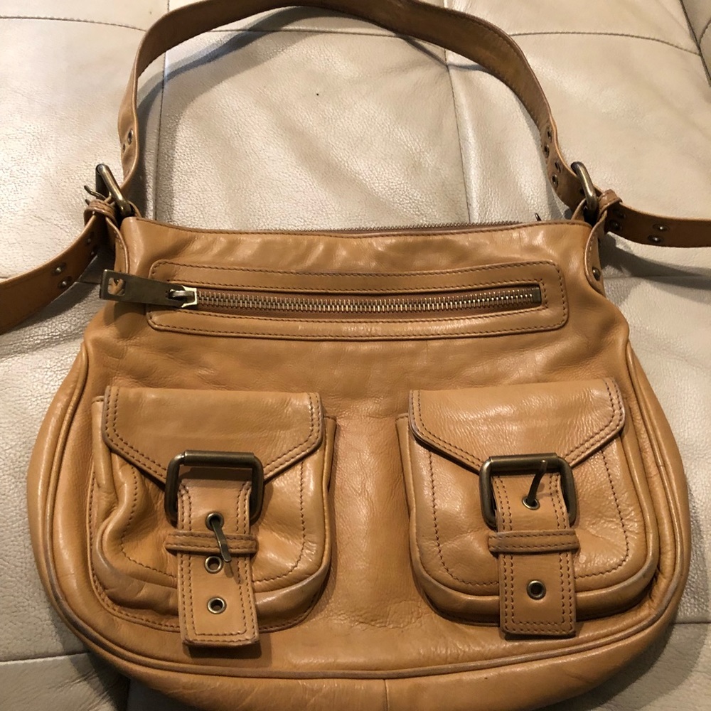 Marc Jacobs tan genuine leather handbag